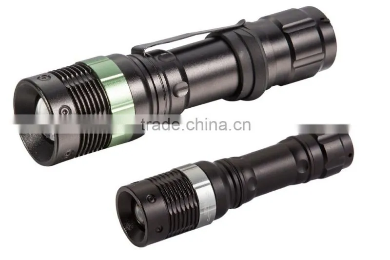 Rotate zoom focus battery operated torch ebay led light with clip