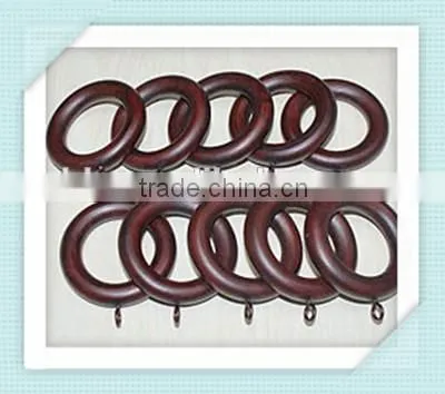 Adeline Smooth Mahogany Wood Curtain Rings