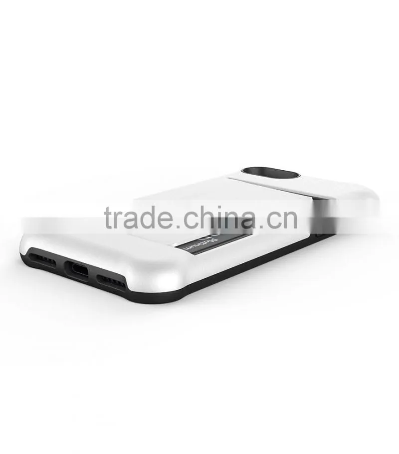 Back Card Slot Mobile Phone case Double Layer case for Apple iPhone 7 (4.7")