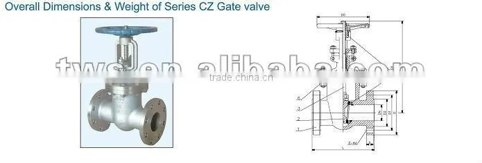 DN40-DN600 Sea Water Gate Valve
