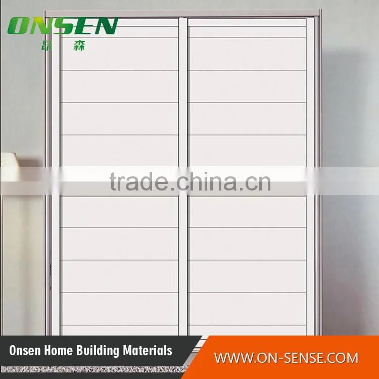 New 2016 product idea in color flush sliding door wardrobe latest products in market