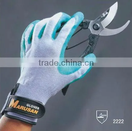 Grey nitrile dipped nylon safety gloves DNN328