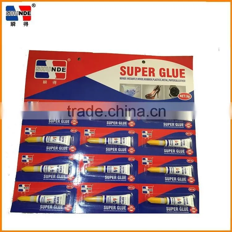 100% Powerful Cyanoacrylate Adhesive Super Glue with Fast Setting Time