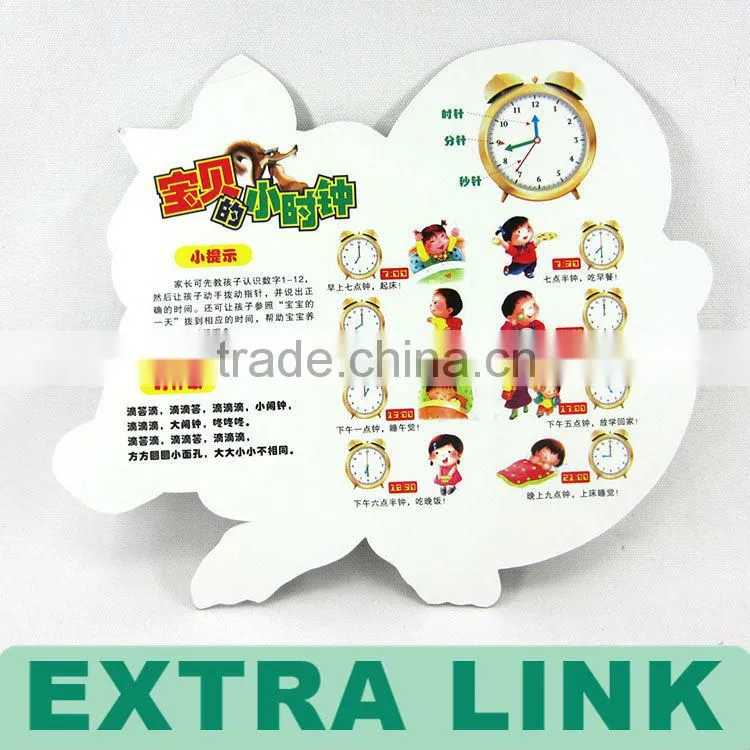 Colorful filling book for kids drawing,educationalwith clock printing with christmas days
