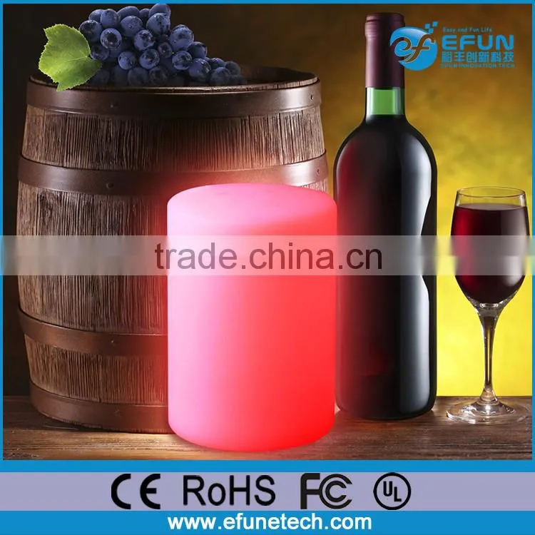 Rechargeable battery plastic waterproof rgb color decorative led table light