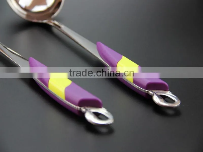 2015 highQuality kitchen tools with plastic color handle kitchen tools/Hot pot spoon/strainer Customizable LOGO 1PCS S26