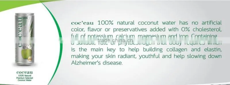 Thailad Coconut juice/Coconut drink/Coconut water 310 ml