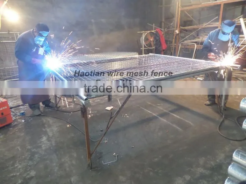 hot dipped galvanized welded wire mesh australia temporary fence panel construction site fence school fence with pipe frame