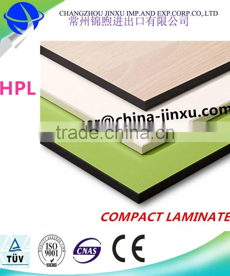 Compact board; HPL decorative laminates