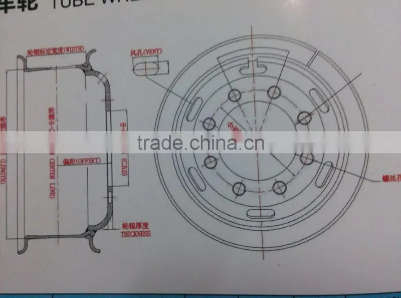 Manufacturer of Solid Wheel Rim 15inch with Lock Ring