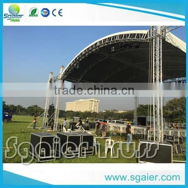 2017 Sgaier factory price roof truss 4 pillar 12m x 10m for sale arch trusses