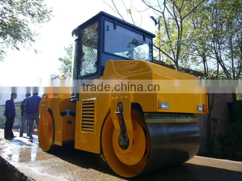 Hot double drum vibratory and oscilating road roller,6 ton road roller