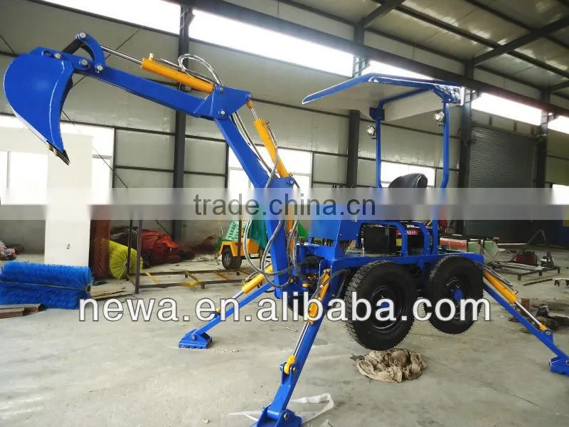 2014 hot sale mini backhoe towable backhoe