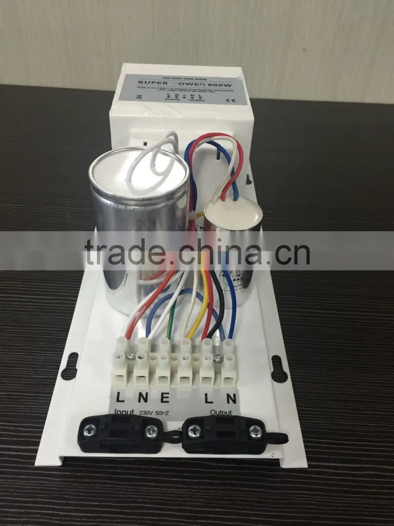 Hydroponics HPS/MH grow light 600w magnetic ballast