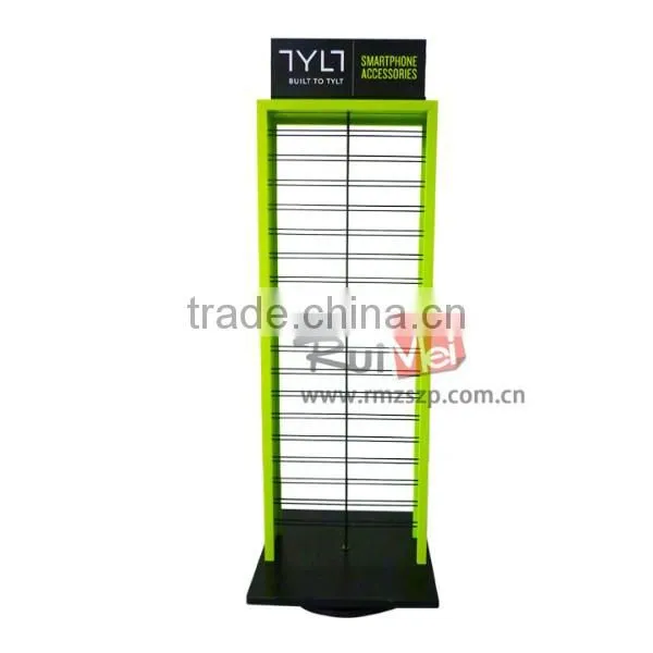 Metal cell phone accessory display rack