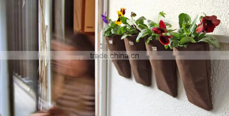 Wall Hanging Planters,Wall Pocket,Herb Pack-Hanging Planter for Herb Vertical Garden