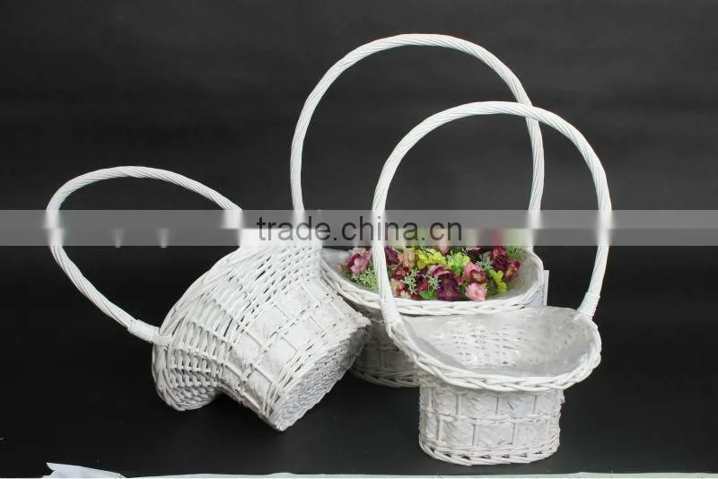 2016 vintage style festival gift basket empty wholesale with handmade