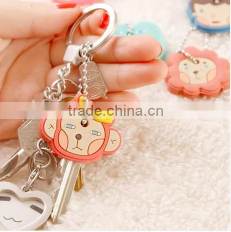 Popular animal rubber keychain,silicone keying