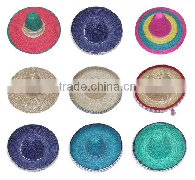 Hot Sale Custom Summer sombrero straw hat wholesale
