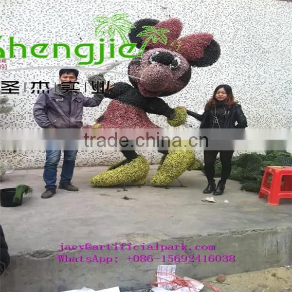 SJLJ013271 Wholesale artificial green wall quality PE material artificial grass