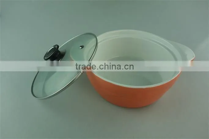Stocked cheap price ceramic tureen with glass lid