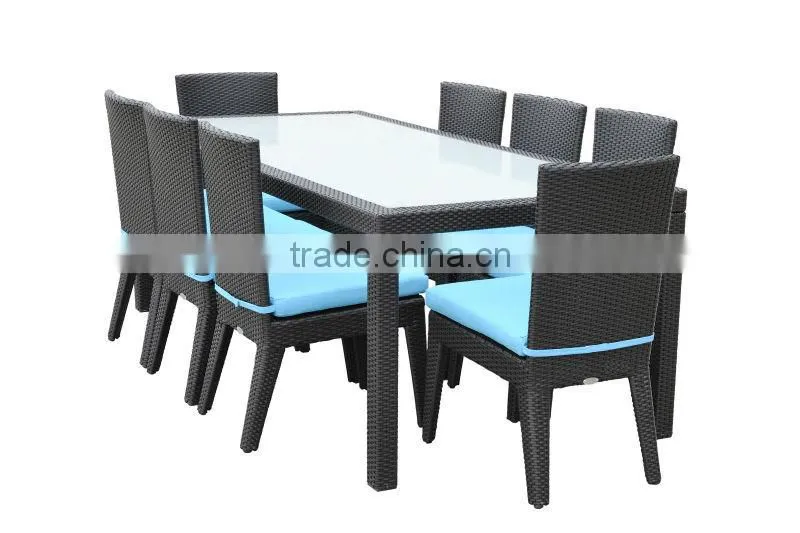 the range outdoor furniture long dining table set with 8 seater 10 seater