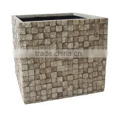 fiberglass flower pot cube gardening flower planters