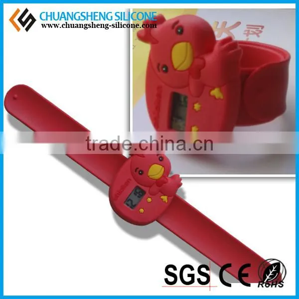 Customized production wholesale price cute animal silicone bracelet