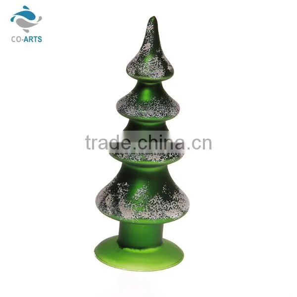Delicated green bling crystal tree design top craft