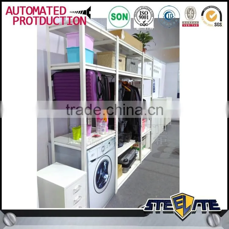 Korean style adjustable shelves metal storage goods rack shelving