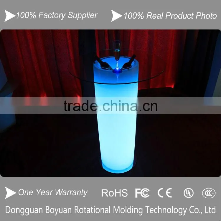 Best selling illuminated plastic bar waterproof led lighting ice cool bucket