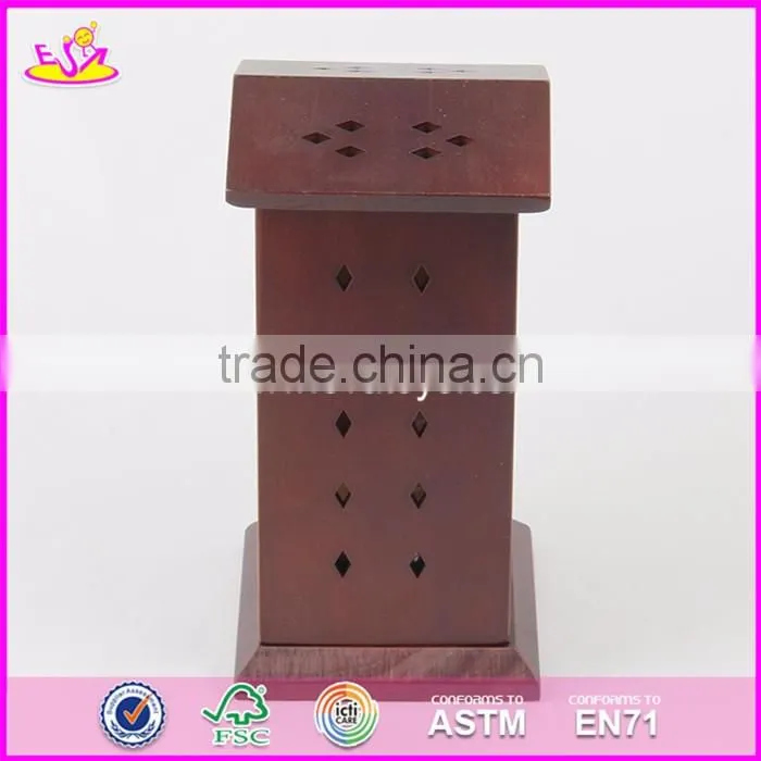 2017 Best design tower wooden incense holder for sale W02A262