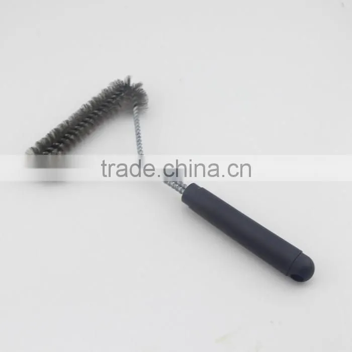 Black Handle Heavy duty Barbecue Grill Brush With Wire Bristle