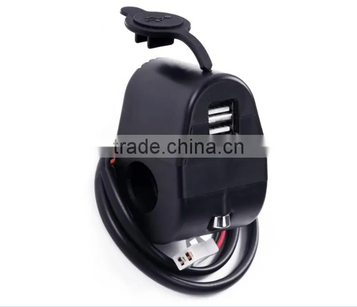 Handlebar Charging System Waterproof Dual USB Charger Socket
