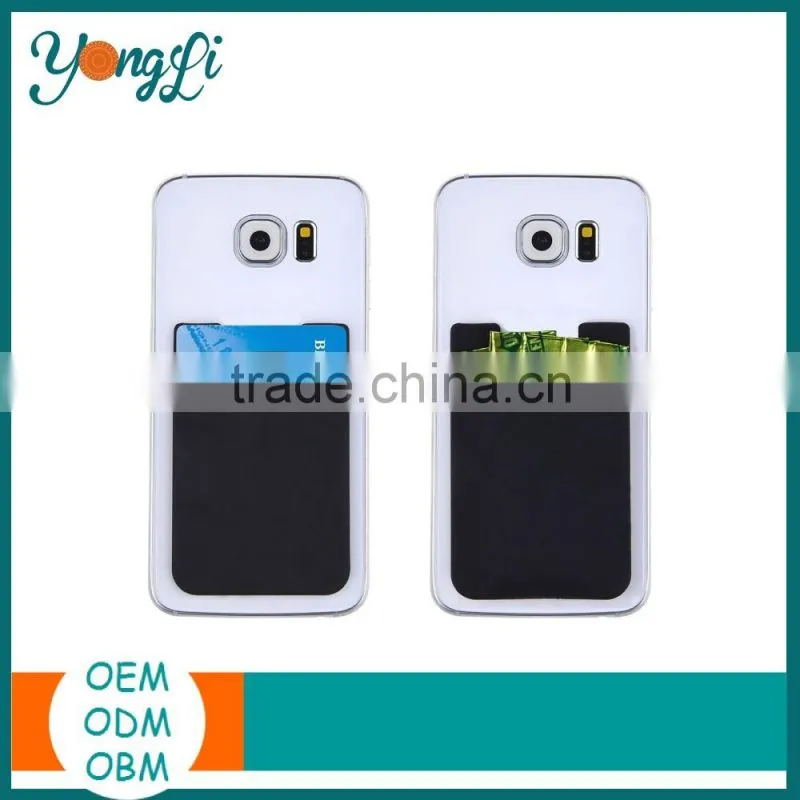 Reusable 3M Sticky Smart Silicon Back Phone Pouch