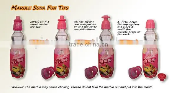 Funny Fruit Flavor Marble Soda