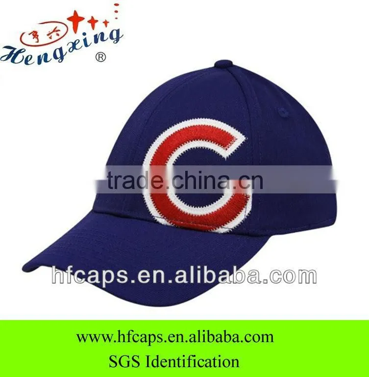 2013 ladies and mens blue 6 panels custom applique letter 3D embroidery baseball caps and hats