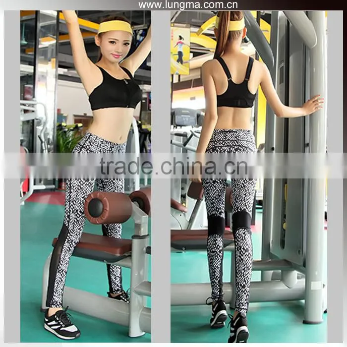 Woman Gym Wear Seamless Compression Running Top High Impact Yoga Sports Bra