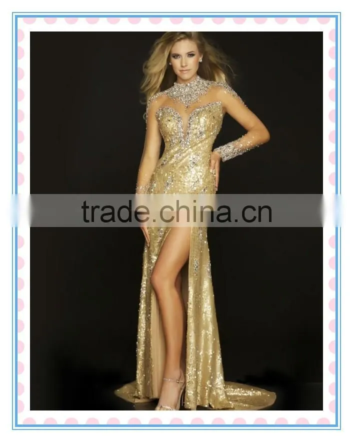 Sexy Lace sleeveless Sequin Beaded Elie Saab Evening Dress