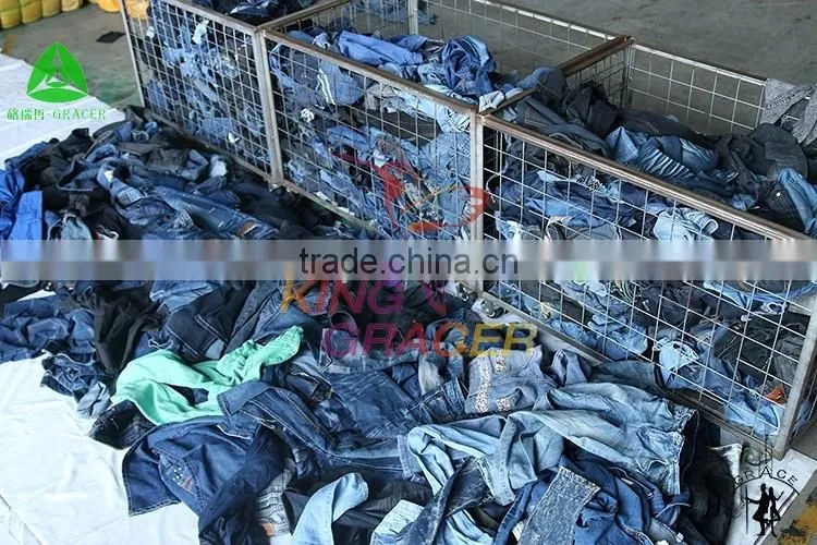 Japan/karachi style jeans women 2016 wholesale used clothing bundle from china