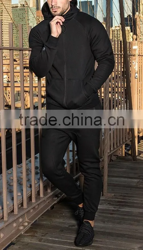 jogging suit and sports tracksuit for men plain cotton tracksuit