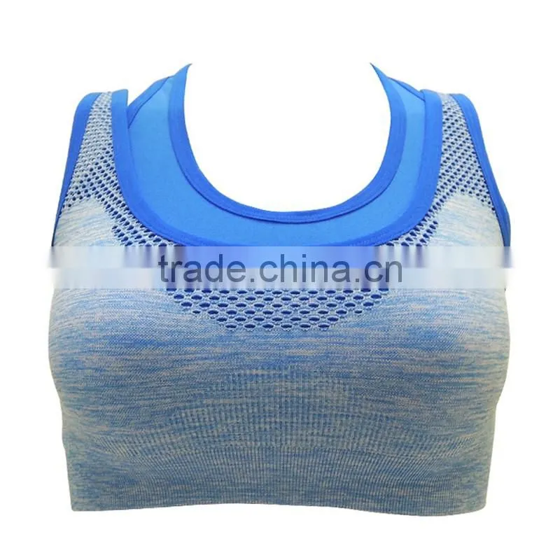 2017 mature women seamless bra lingerie brand gym wear plain sexy sports bra