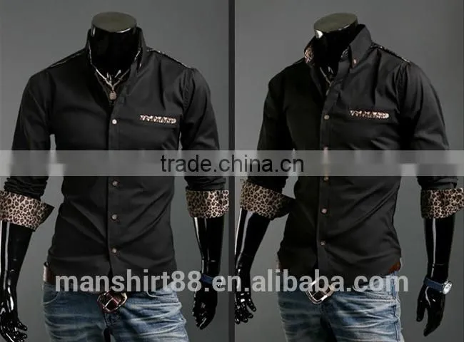 mens slim fit long sleeve organic cotton dress shirt
