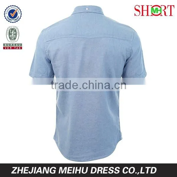 Men short sleeve t-shirt solid color custom men shirts
