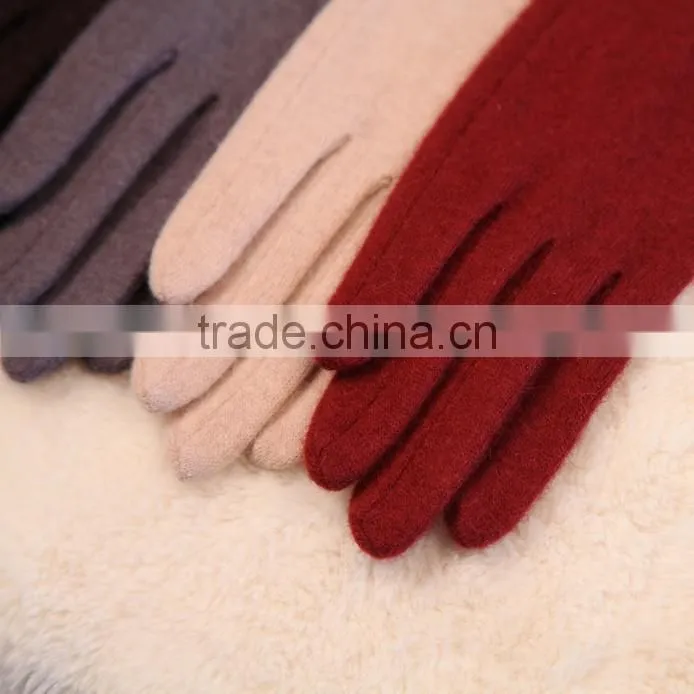 5 color-Women's long Stretch winter warm armwarmer wool gloves