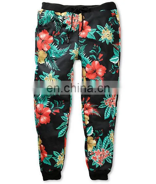 Custom Flower Sublimated Jogger Pants