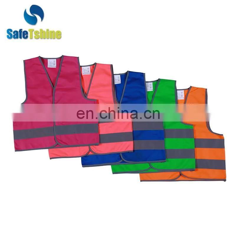 Factory manufacture low price high visibility protective safety vest children