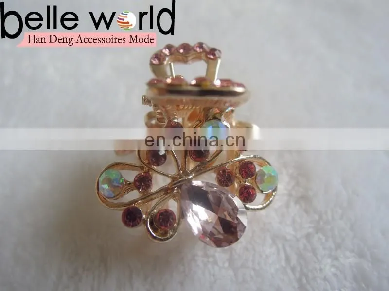 High Quality Mini Jewel Rhinestone Hair Claw Clip