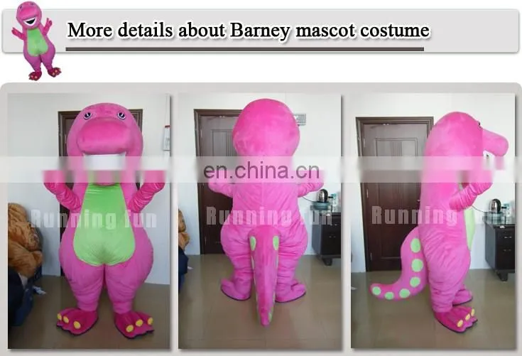 Lovely Barney mascot costume,used mascot costumes for sale