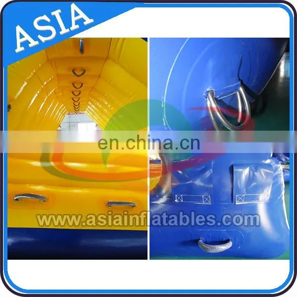 Outdoor adorable Inflatable round pool with giant slide for kids used water park slide for sale